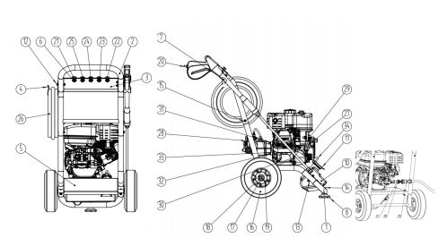 GNW2820A replacement parts